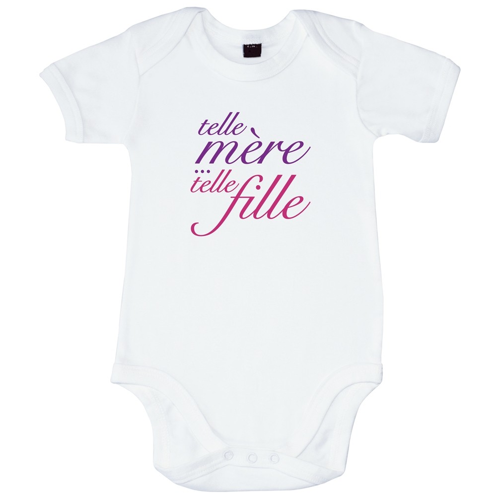 Body Bebe Telle Mere Telle Fille Bubble Gum
