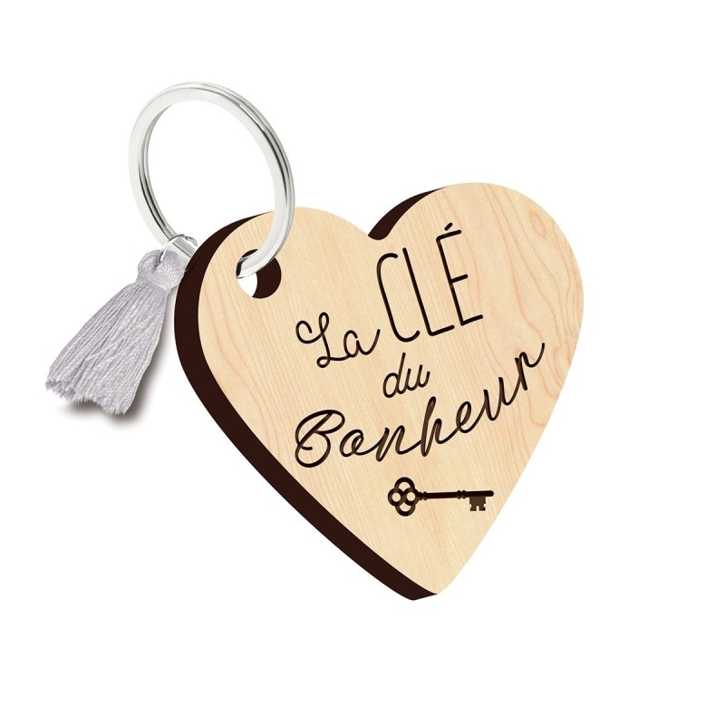 Porte Cles La Cle Du Bonheur