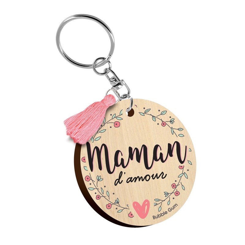 Porte clés imprimés - Maman d'amour