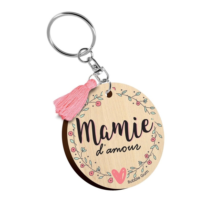 Porte clés imprimés - Mamie d'amour