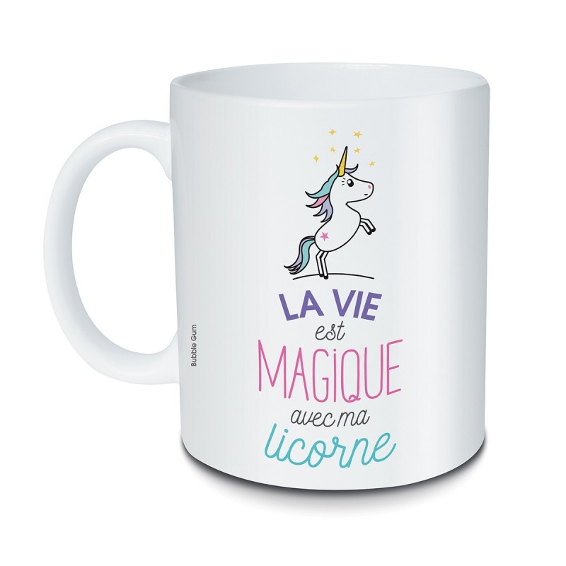 Mug Licorne La vie est magique