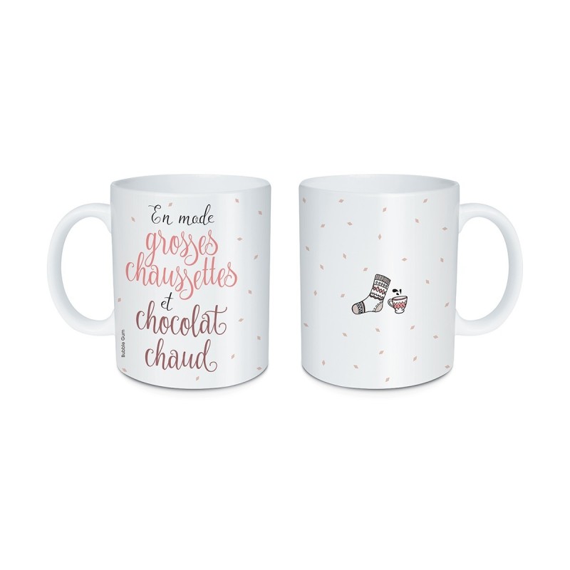 Mug Chaussettes Et Chocolat Chaud