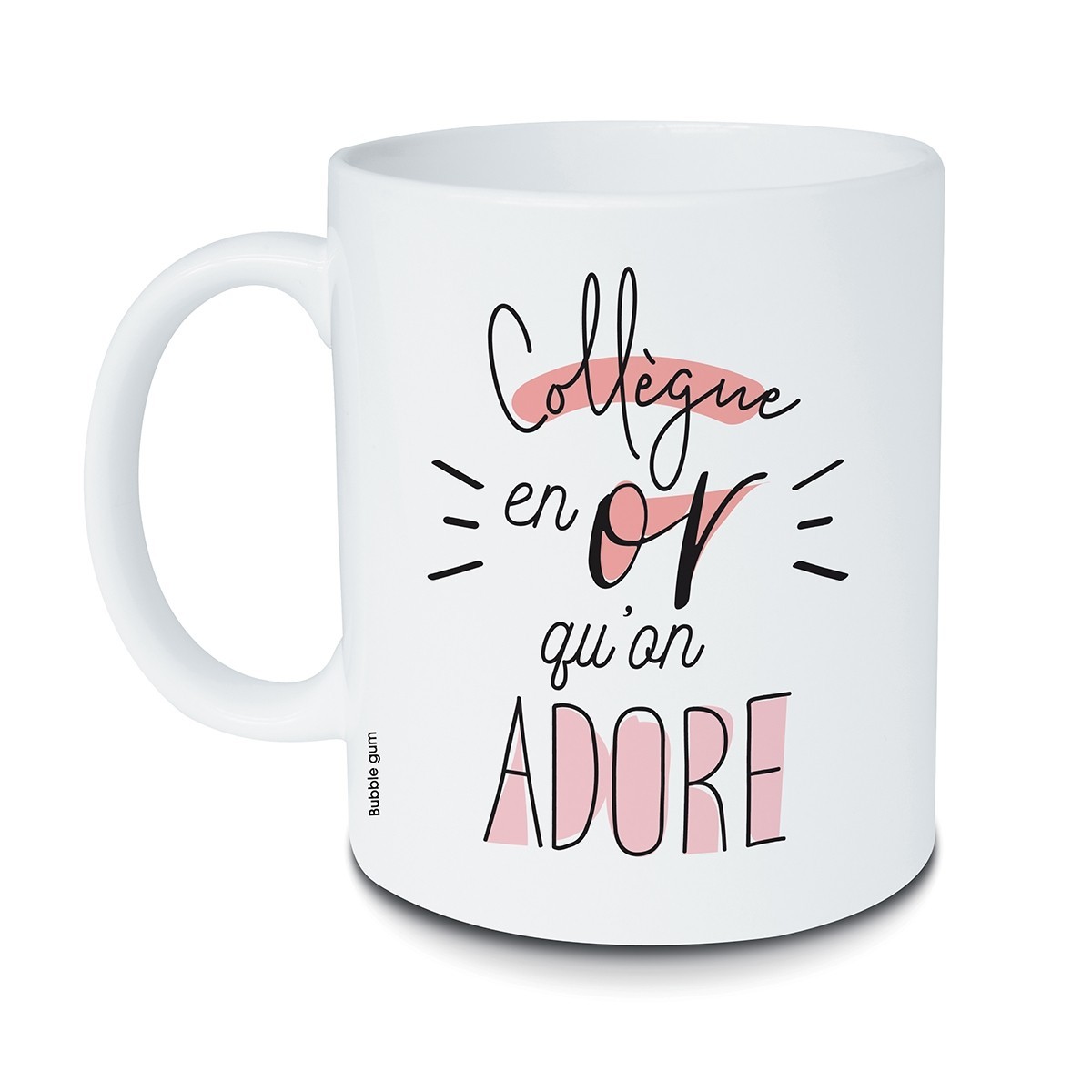 Mug Collegue En Or Rose