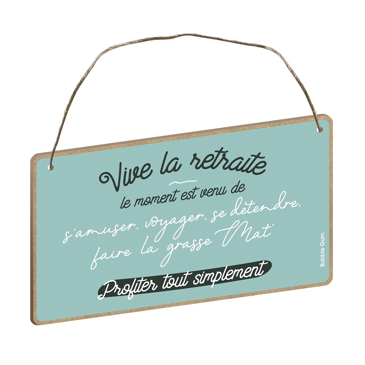 Plaque Murale Deco Vive La Retraite