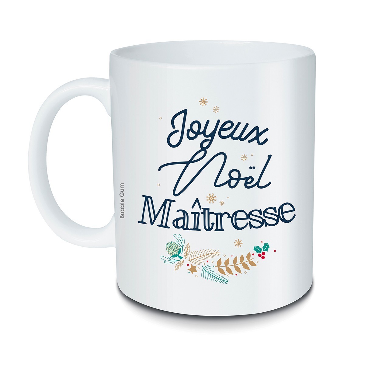 Mug Noel Joyeux Noel Maitresse Houx