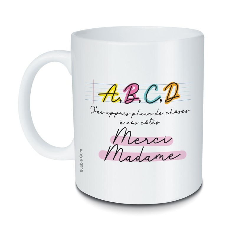 Mug A,B,C,D… Merci madame