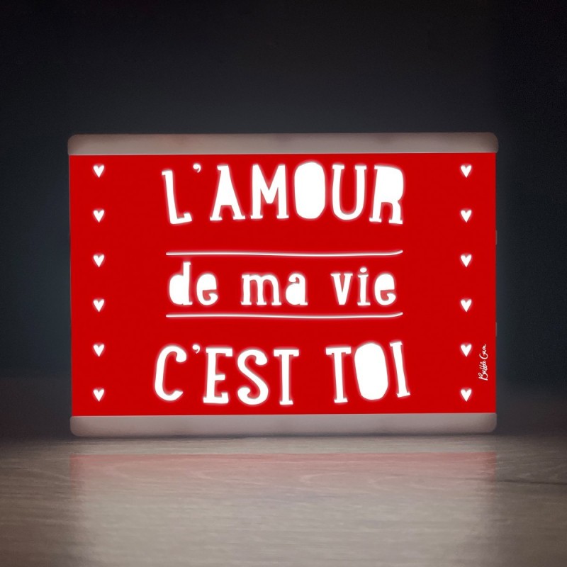 Little light box rouge - L’amour de ma vie c’est toi