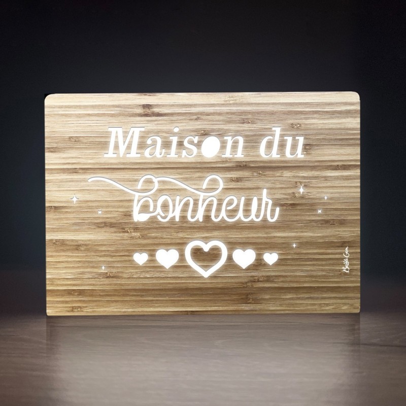 Little light box bois - Maison du bonheur